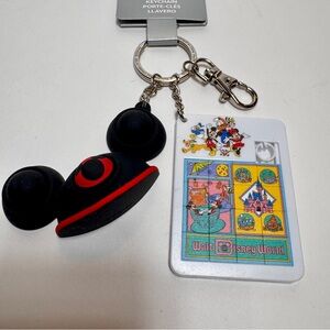 NWT Disney Parks Play in the Park Mickey Ear Hat Fidget & Slider Puzzle Keychain